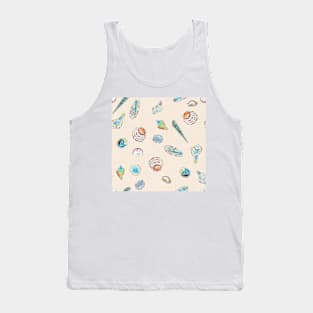 Seashells gallore repeating pattern Tank Top